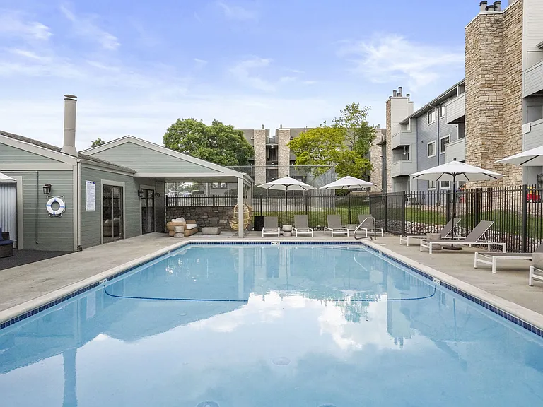 The Community Outdoor Pool at Hilltop View Apartments