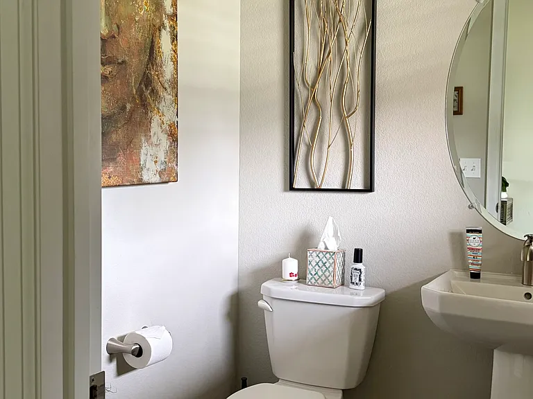 1/2 bath on main level