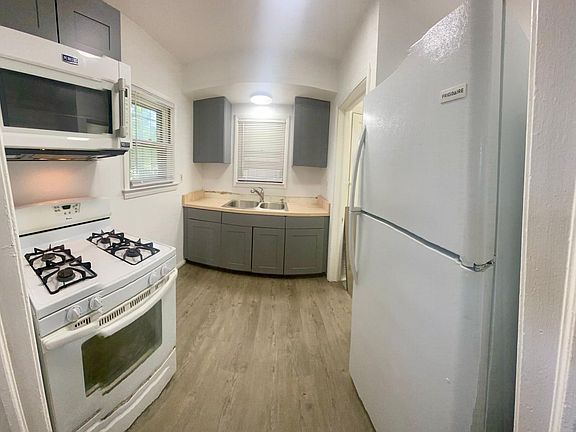 Updates kitchen with appliances