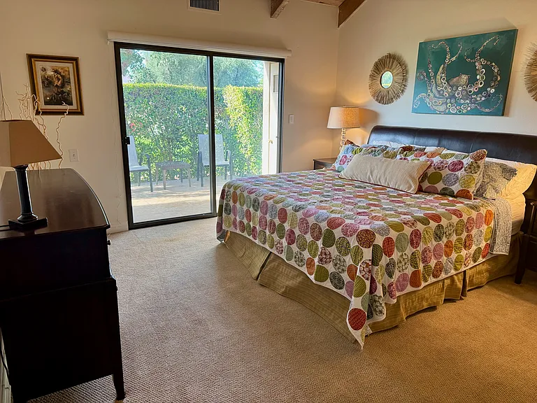 Primary bedroom with king bed.