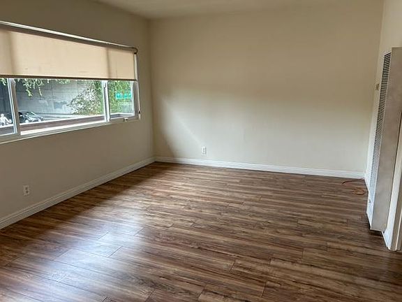 Living room, front window and window shade