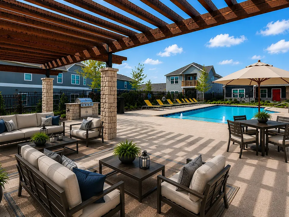 Resort Style Pool with Grilling Station