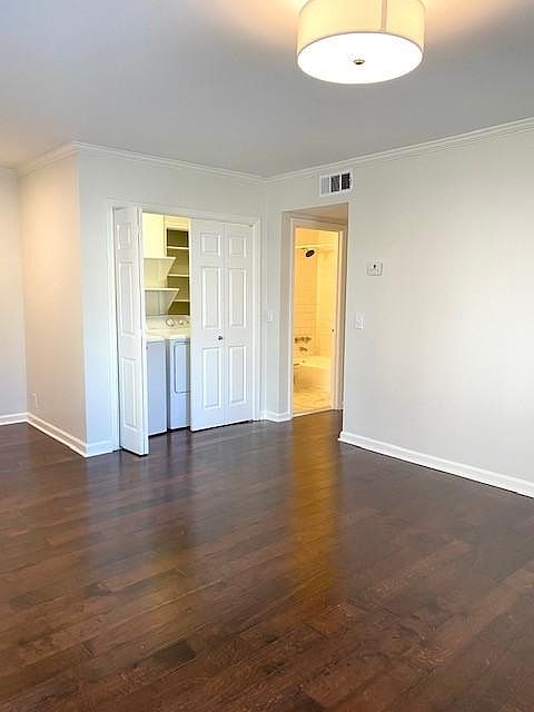 Cozy living room. Washer and dryer not included, but available for rental at $45 per month