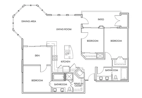 Floor plan Riverside Midtown