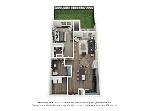 Floor plan Wren with Turf Yard