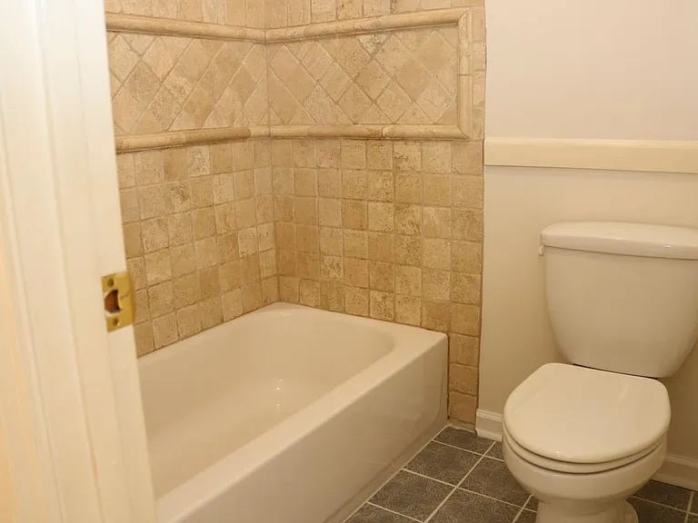 Tile work in the places that matter make your life easy. Tumble stone and decorative greek inspired flooring almost make it feel like an escape.