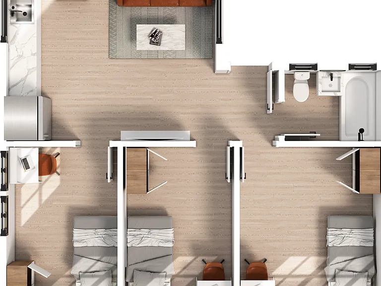 3 Bedroom | 1 Bathroom Apartment 3 Bedroom | 1 Bathroom Apartment