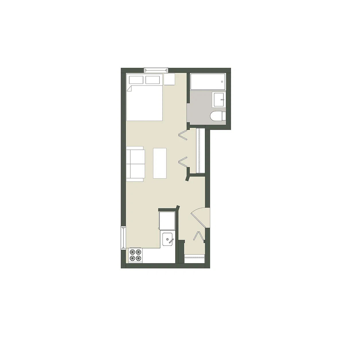 Floor plan Studio