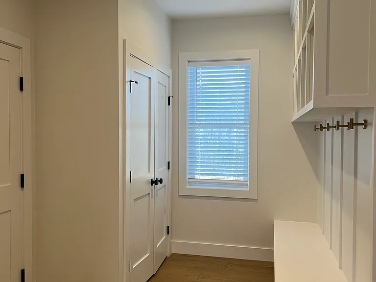 Entry from garage, storage (closet), and a place to hang jackets/store shoes!