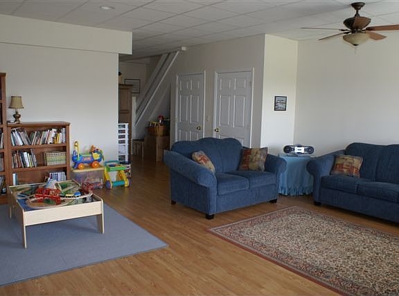 Daylight, Walkout Basement with Hardwood Floors and very high ceilings