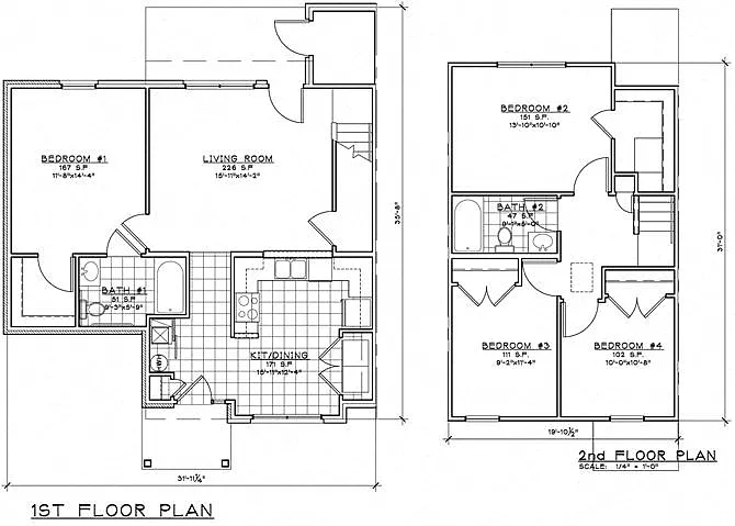 Floor plan 4 Bedroom TH