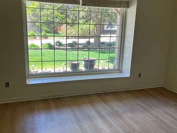 Living room bay window west facing