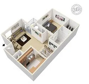 Floor plan 1 Bedroom 1 Bathroom A1