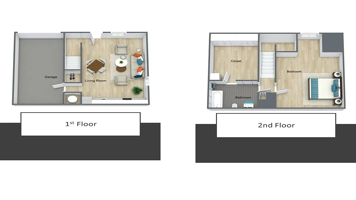 Floor plan 1 Bedroom, 1 Bathroom Partial Renovated