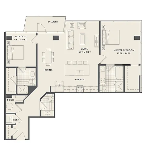 Floor plan B3