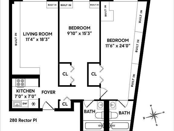 2nd image of 280 Rector Pl APT 9C