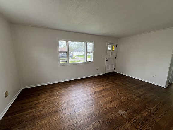 Living Room with refinished hardwood floors