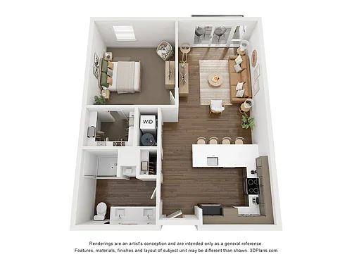 Floor plan B1 1X1