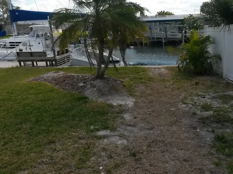 Backyard and dock