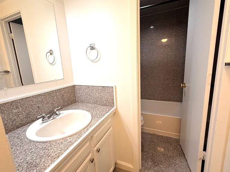 Sink outside the bathroom