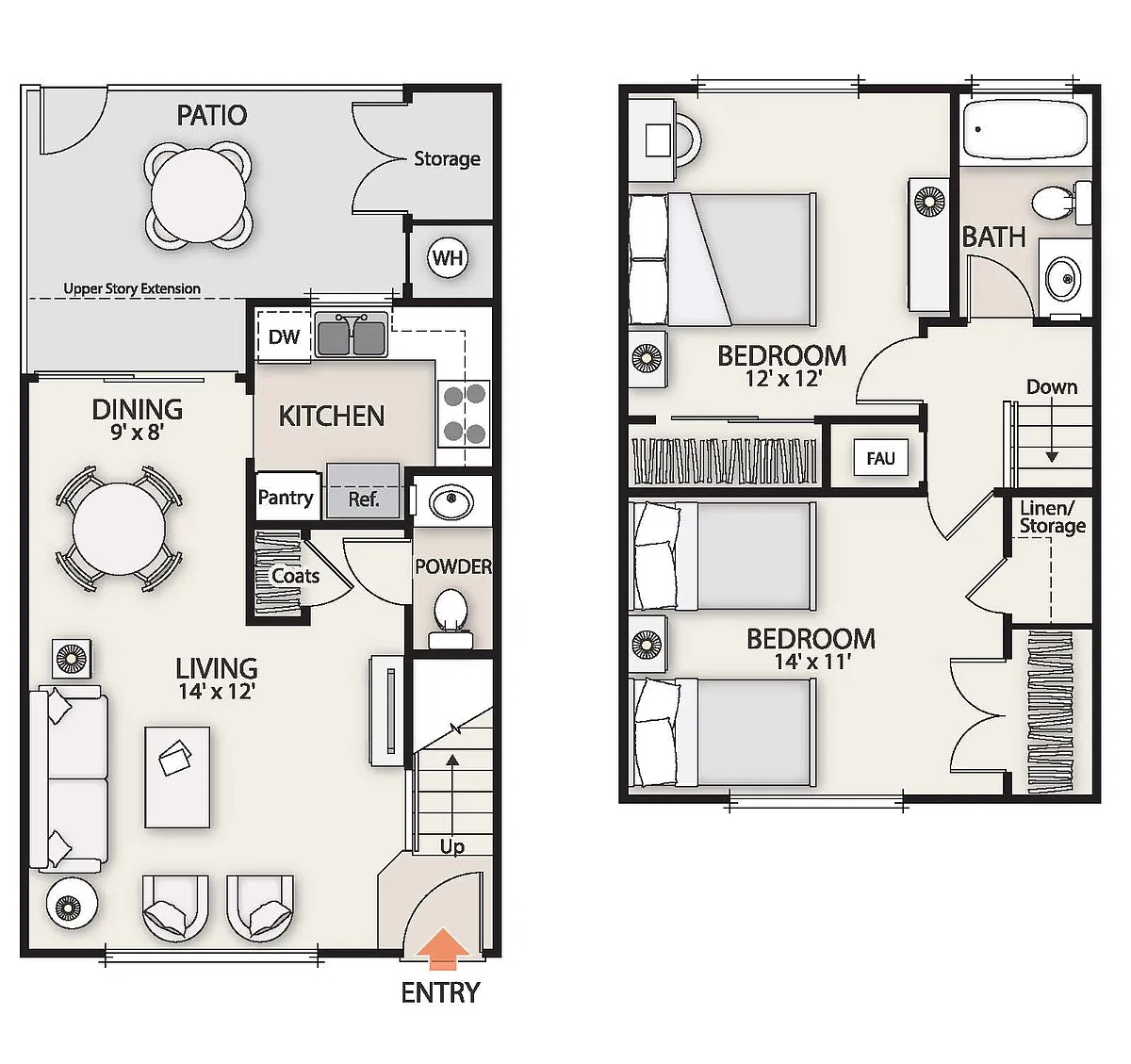 Floor plan Cornell - Plan C