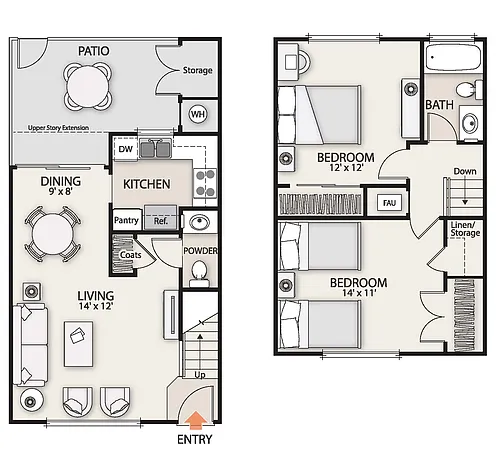 Floor plan Cornell - Plan C