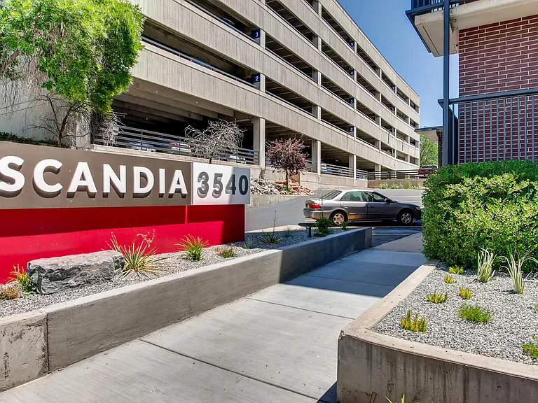 Our Apartment Building Property Signage at Scandia Apartments in Englewood, Colorado
