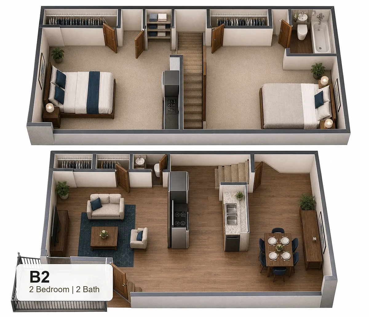 Floor plan B2
