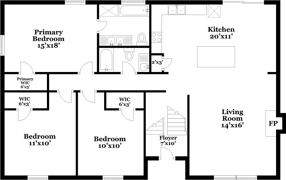 3 bed, 3.0 bath, 1715 sqft, $2,970 — Photo 3