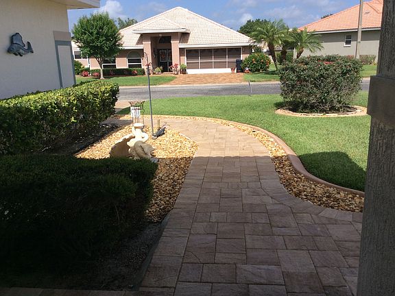 view from side of new pavers