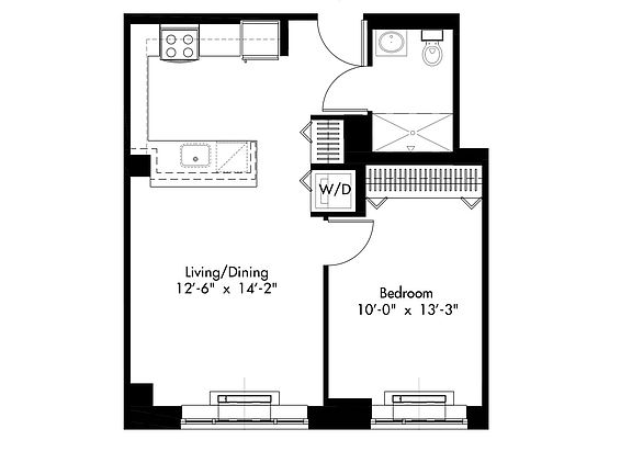 2nd image of 310 E 2nd St APT 3L