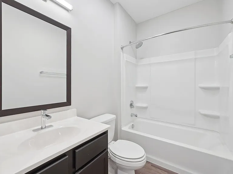 Dooley's Orchard apartment unit with an upgraded bathroom.