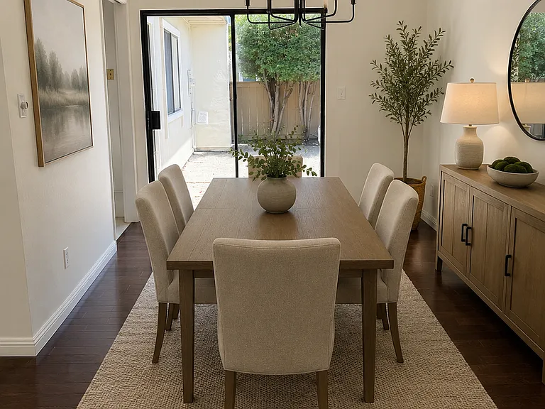 Dining room - virtually staged