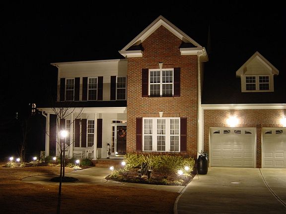 Professional landscaping and lighting
