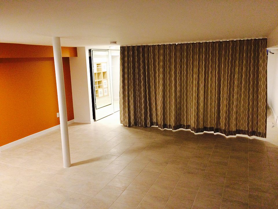 Living Area Curtain Drawn