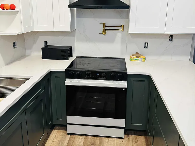 Brand new bespoke appliances and a pot filler!