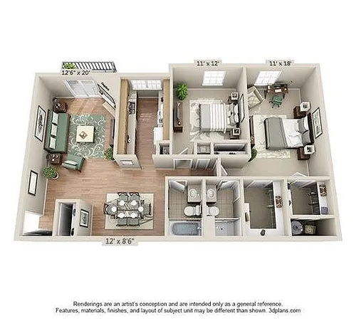 Floor plan Plan E