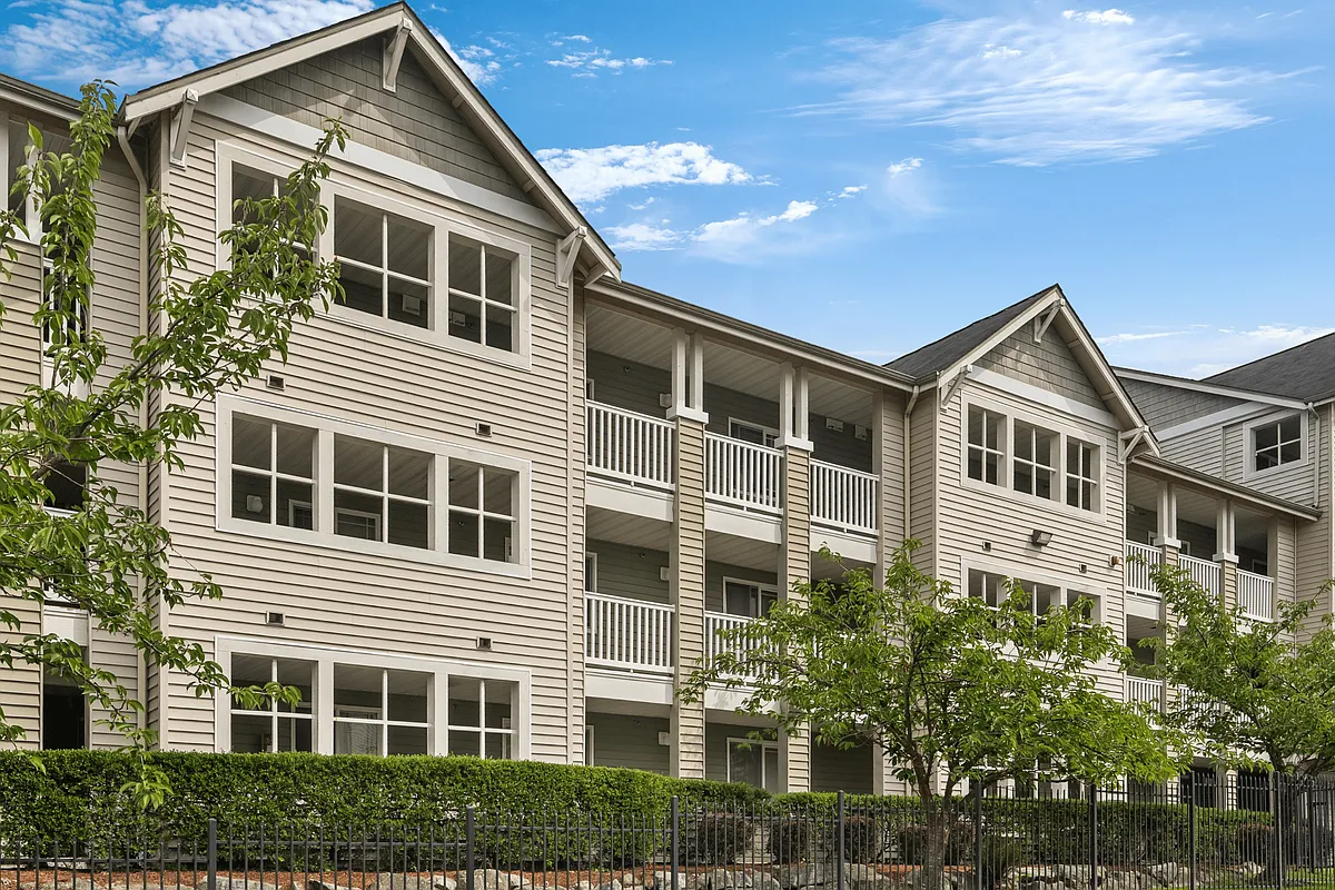 Spacious apartment homes with private balconies. - Villas at Lawrence