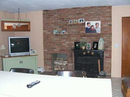 Woodburning fireplace