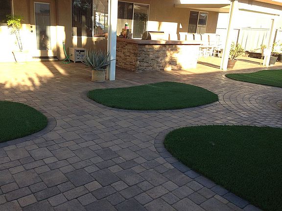 Backyard and Built in BBQ
