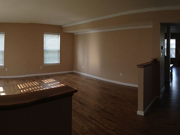 Newly painted entry and family room.