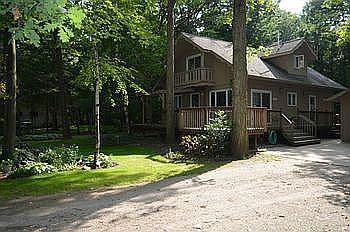 View of the wrap around deck