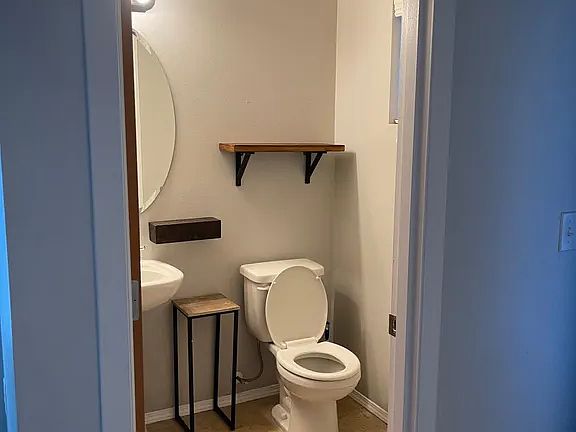 1/2 bathroom entry way front of house
