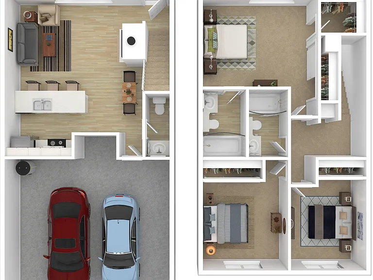 3-Bedroom 2.5-Bathroom floorplan 3-Bedroom 2.5-Bathroom floorplan