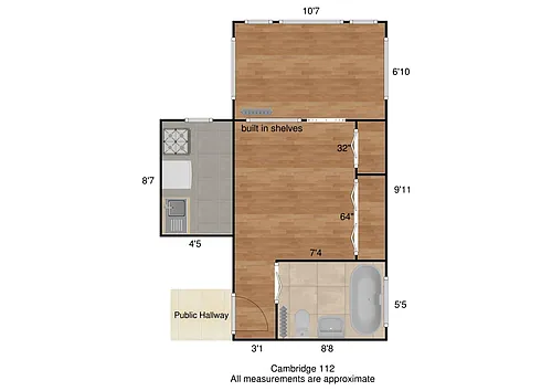 Floor plan Cambridge 112
