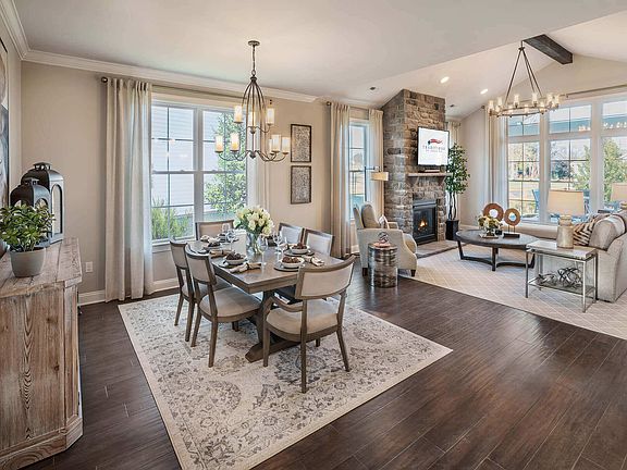 The Grant Model Dining Area and Great Room