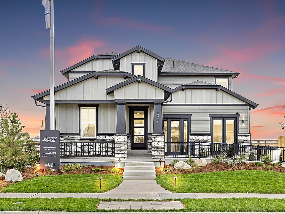 American Legend Homes - Barefoot Lakes, Firestone CO 2-Story Front Elevation