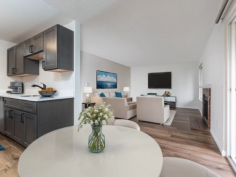 Experience contemporary comfort in this stylish open-concept living space.