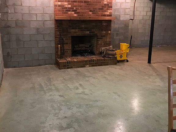Fireplace in basement