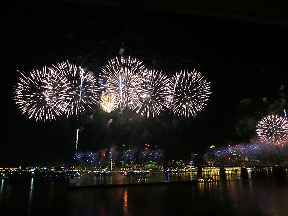 Thunder over Louisville View from Balcony